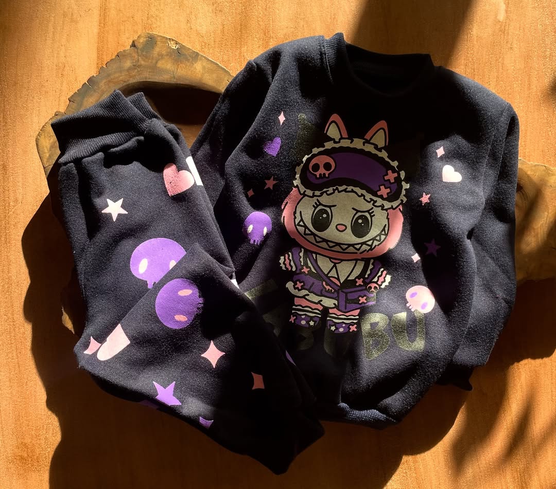 ست دورس و شلوار جنس داخل کرکی دخترانه