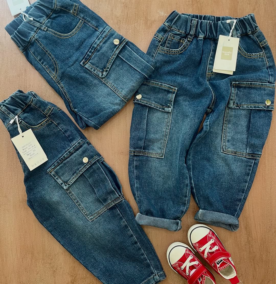 شلوار جین مدل کارگو وارداتی