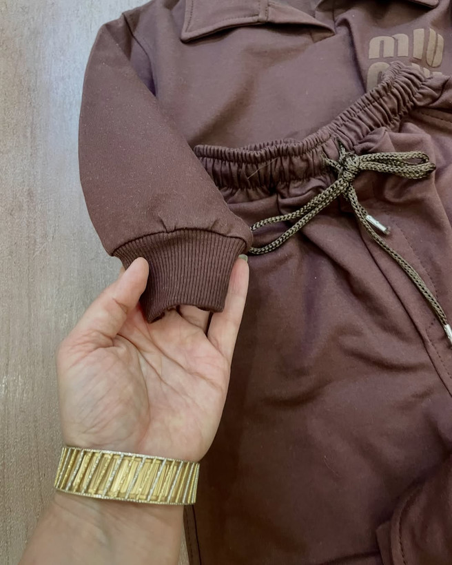 ست بلوز و شلوار جنس دورس دونخ لاکرادار دخترانه